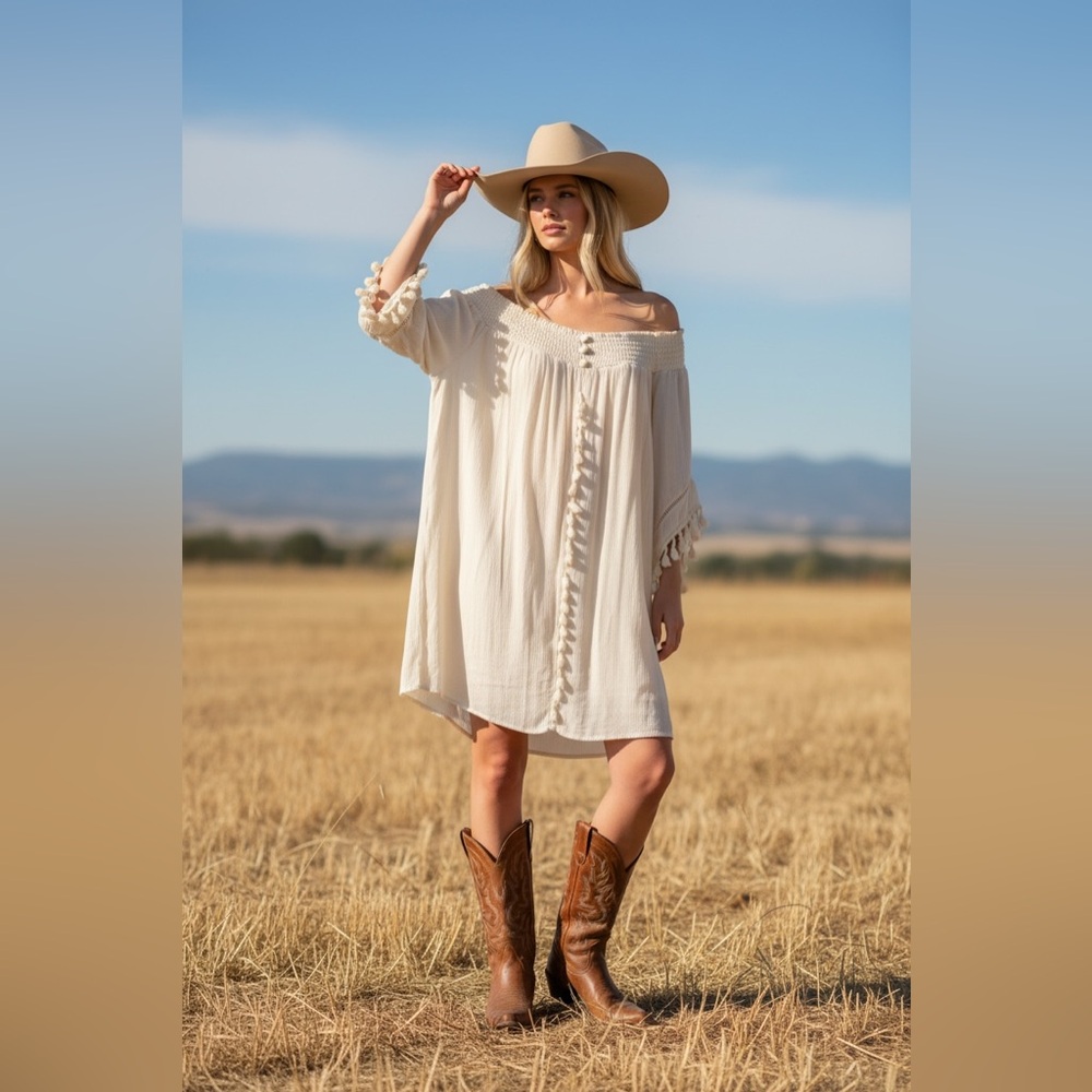 Xhilaration Cream Women's Dress